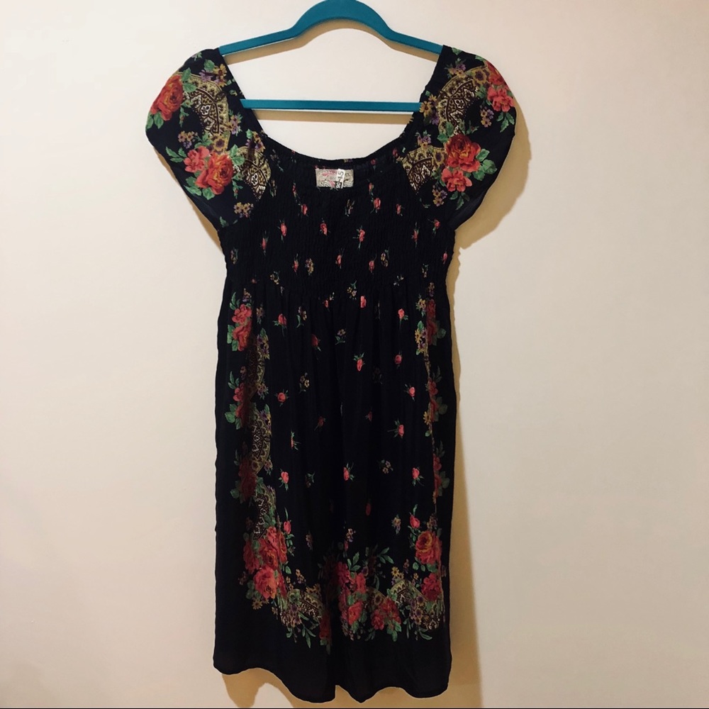 Ecote Floral Peasant Dress